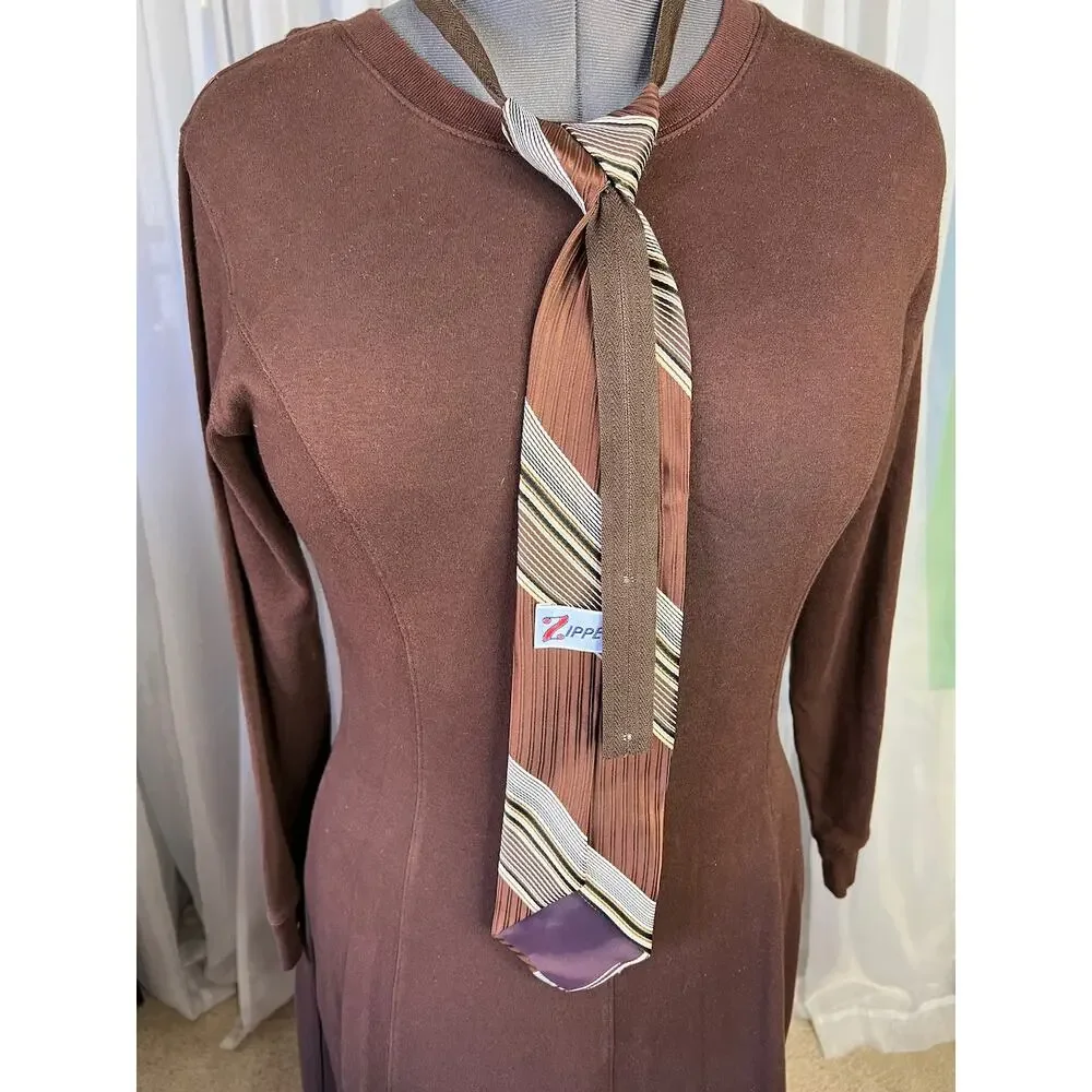 Vintage zipper tie
